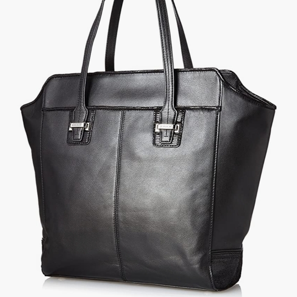 Coach Taylor Leather Tote Black Purse Bag F 25941 zip top - Picture 2 of 13